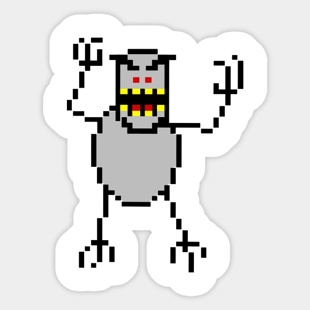 Pixel Yeti Sticker by Tallmike